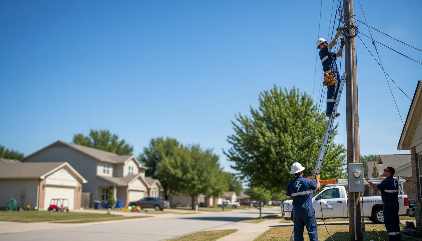 Residential electrician providing installation services in Emerado, ND